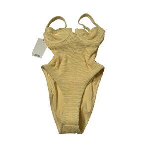 MONDAY Swimwear Clovelly One Piece Swimsuit in Honey Crinkle